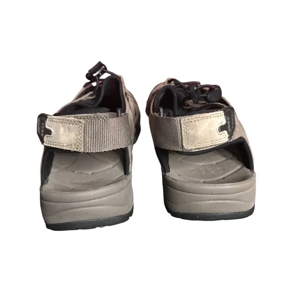 Abeo Men's Size 8 Tan and Black Sandals